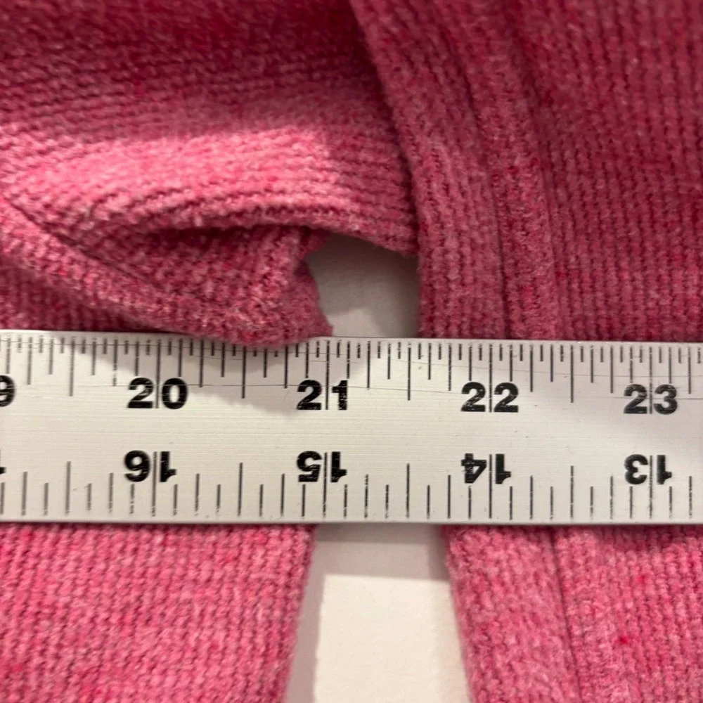 Nike Womens Pink Heathered Quarter Zip Pullover Sweatshirt Size M Pocketed